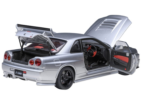 Nissan Nismo R34 GT-R Z-TUNE RHD (Right Hand Drive) Silver Metallic 1/18 Model Car by Autoart
