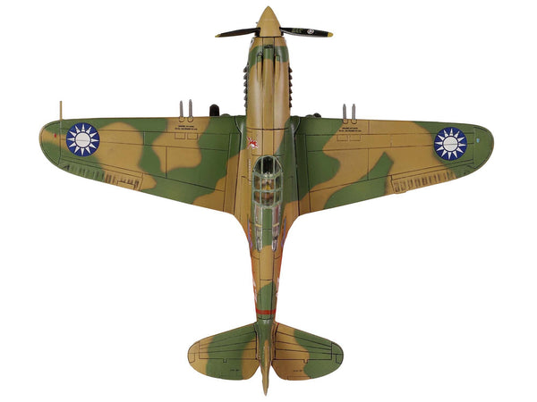 Curtiss P-40B HAWK 81A-2 Aircraft Fighter "3rd Pursuit Squadron American Volunteer Group P-8127 Serial : 47 China" (June 1942) "WW2 Aircrafts Series" 1/72 Diecast Model by Forces of Valor