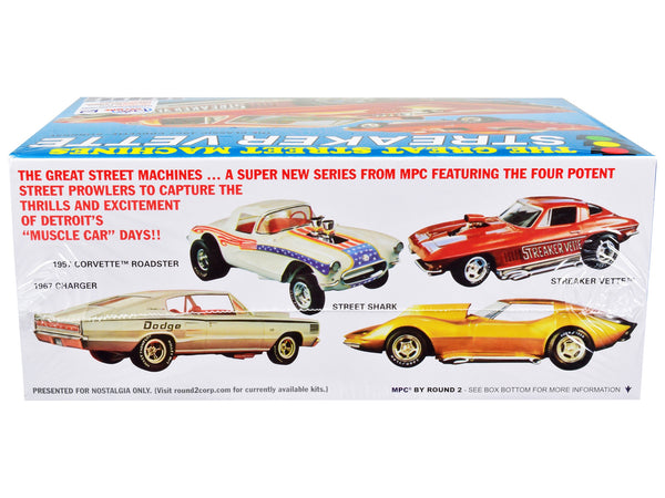 Skill 2 Model Kit 1967 Chevrolet Corvette Stingray "Streaker Vette" "The Great Street Machines" Series 1/25 Scale Model Car by MPC