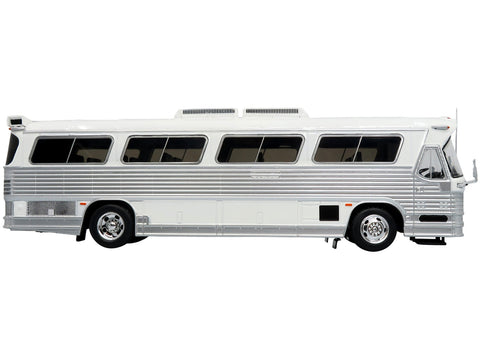 1980 Dina 323-G2 "Olimpico" Coach Bus White and Silver "The Bus & Motorcoach Collection" 1/43 Diecast Model by Iconic Replicas