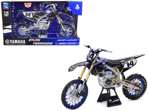 Yamaha YZ450F Motorcycle #14 Dylan Ferrandis "Yamaha Factory Racing" 1/6 Diecast Model by New Ray