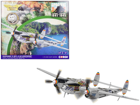 Lockheed P-38 L-5-LO Lightning Fighter Aircraft "'Putt Putt Maru' Col. Charles McDonald 475th FG USAF Philippines" (1945) United States Air Force "The Aviation Archive" Series 1/72 Diecast Model by Corgi