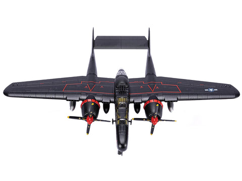 Northrop P-61B Black Widow Fighter Aircraft "Midnight Belle 6th Night Fighter Squadron" United States Army Air Forces 1/72 Diecast Model by Air Force 1