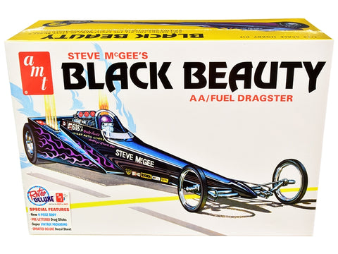 Skill 2 Model Kit Steve McGee's Black Beauty Wedge AA/Fuel Dragster 1/25 Scale Model by AMT