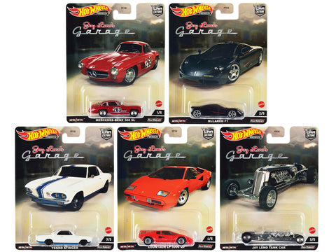 "Jay Leno's Garage" 5 piece Set "Car Culture" Series Diecast Model Cars by Hot Wheels