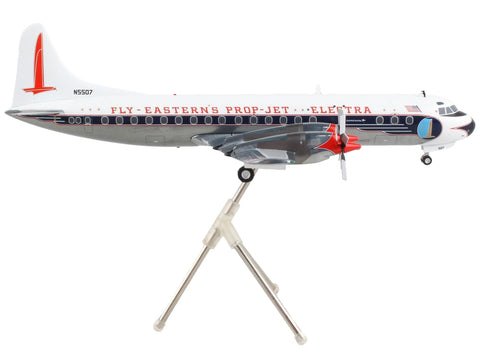 Lockheed L-188 Electra Commercial Aircraft "Eastern Air Lines" White with Blue Stripes "Gemini 200" Series 1/200 Diecast Model Airplane by GeminiJets
