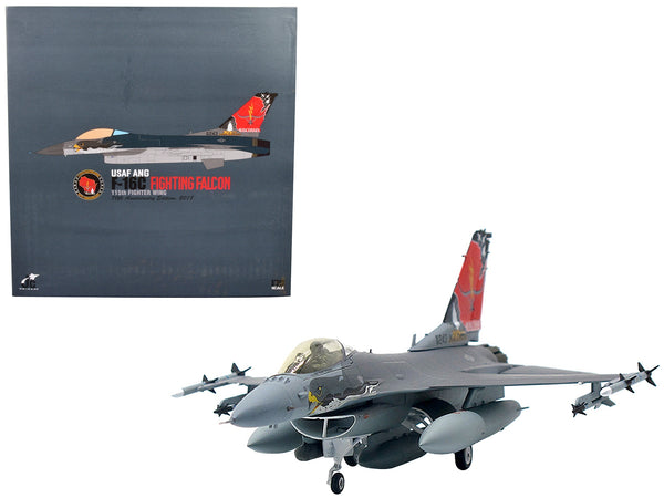 Lockheed F-16C Fighting Falcon Fighter Aircraft "USAF ANG 115th Fighter Wing Wisconsin 70th Anniversary" (2018) 1/72 Diecast Model by JC Wings