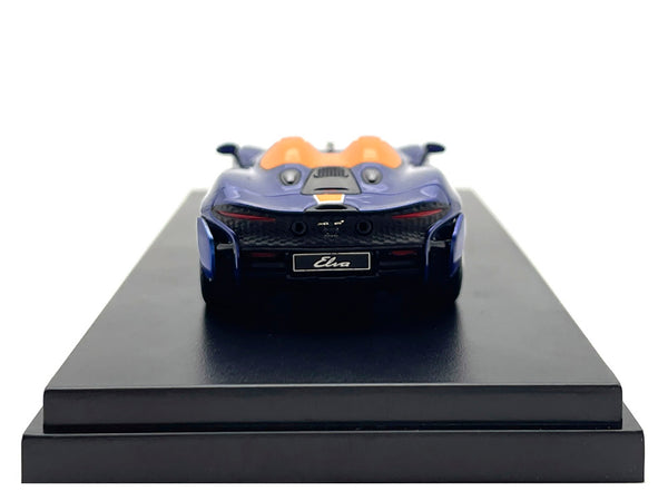 McLaren Elva Convertible Dark Blue Metallic with Orange Accents "Gulf Oil" 1/64 Diecast Model Car by LCD Models