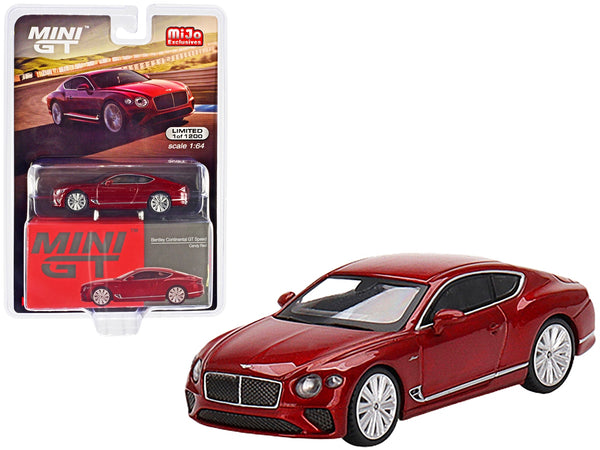 2022 Bentley Continental GT Speed Candy Red Limited Edition to 1200 pieces Worldwide 1/64 Diecast Model Car by True Scale Miniatures