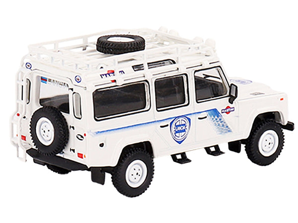 Land Rover Defender 110 "1991 Safari Rally Martini Racing" Support Vehicle 1/64 Diecast Model Car by True Scale Miniatures