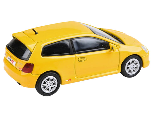 2001 Honda Civic Type R EP3 Sunlight Yellow 1/64 Diecast Model Car by Paragon Models