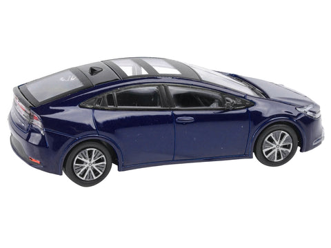 2023 Toyota Prius Reservoir Blue with Black Top and Sun Roof and Sun Roof 1/64 Diecast Model Car by Paragon Models
