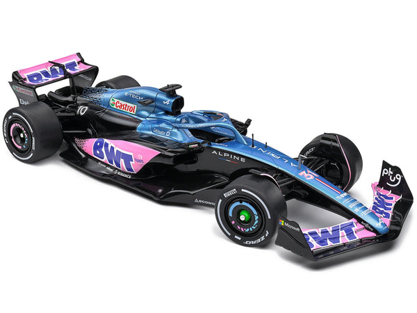 Alpine A523 Blue Edition "BWT" Formula One F1 "Presentation Version" (2023) "Competition" Series 1/18 Diecast Model Car by Solido