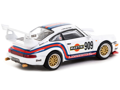 Porsche 911 RSR #909 "Martini Racing" White with Stripes "Collab64" Series 1/64 Diecast Model Car by Schuco & Tarmac Works
