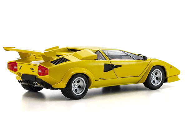 Lamborghini Countach LP 5000 Quattrovalvole Yellow 1/18 Diecast Model Car by Kyosho