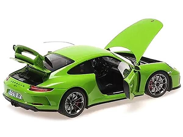 2018 Porsche 911 GT3 Yellow Green "Shmee150" Limited Edition to 438 pieces Worldwide 1/18 Diecast Model Car by Minichamps