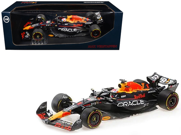 Red Bull Racing RB19 #1 Max Verstappen "Oracle" Winner F1 Formula One "Italian GP" (2023) with Driver Limited Edition to 160 pieces Worldwide 1/18 Diecast Model Car by Minichamps