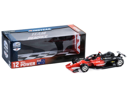 Dallara IndyCar #12 Will Power "Verizon" Team Penske "NTT IndyCar Series" (2023) 1/18 Diecast Model Car by Greenlight