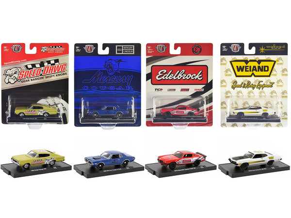 "Auto-Drivers" Set of 4 pieces in Blister Packs Release 103 Limited Edition to 7500 pieces Worldwide 1/64 Diecast Model Cars by M2 Machines