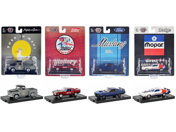 "Auto-Drivers" Set of 4 pieces in Blister Packs Release 104 Limited Edition to 9600 pieces Worldwide 1/64 Diecast Model Cars by M2 Machines