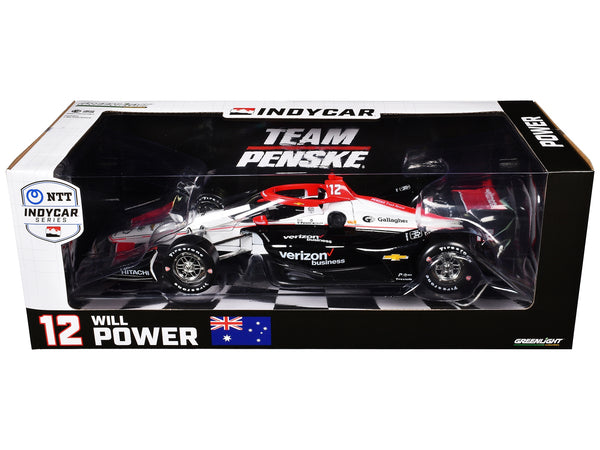 Dallara IndyCar #12 Will Power "Verizon" Team Penske (Road Course Configuration) "NTT IndyCar Series" (2024) 1/18 Diecast Model Car by Greenlight