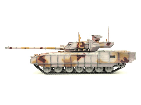 Russian T14 Armata MBT (Main Battle Tank) Multi-Desert Camouflage "Armor Premium" Series 1/72 Diecast Model by Panzerkampf