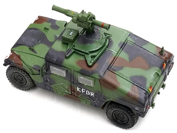 M1046 HUMVEE Tow Missile Carrier Green Camouflage "3rd Battalion 8th Marine Regiment Kosovo Force (KFOR)" (1999) "Military Miniature" Series 1/64 Diecast Model by Panzerkampf