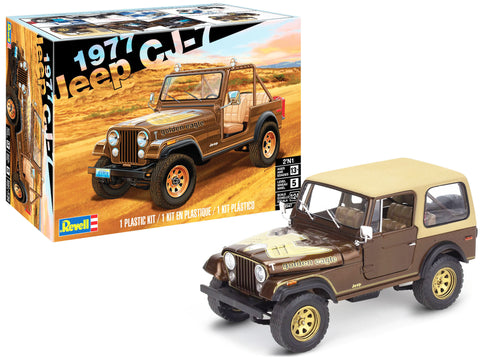 Level 5 Model Kit 1977 Jeep CJ-7 2-in-1 Kit 1/24 Scale Model by Revell