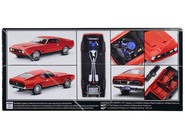 Level 4 Model Kit 1971 Ford Mustang Mach 1 James Bond 007 "Diamonds Are Forever" (1971) Movie 1/25 Scale Model by Revell