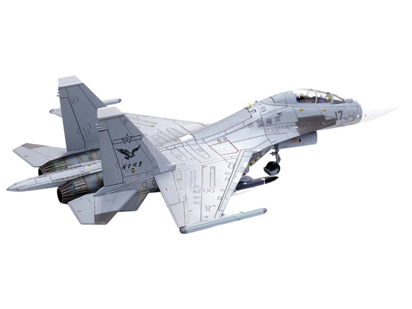 Sukhoi Su-30MKK Flanker-G Fighter Aircraft #17 "People's Liberation Army (PLA) Naval Aviation's Sea and Air Eagle Regiment" Chinese Air Force "Wing" Series 1/72 Diecast Model by Panzerkampf