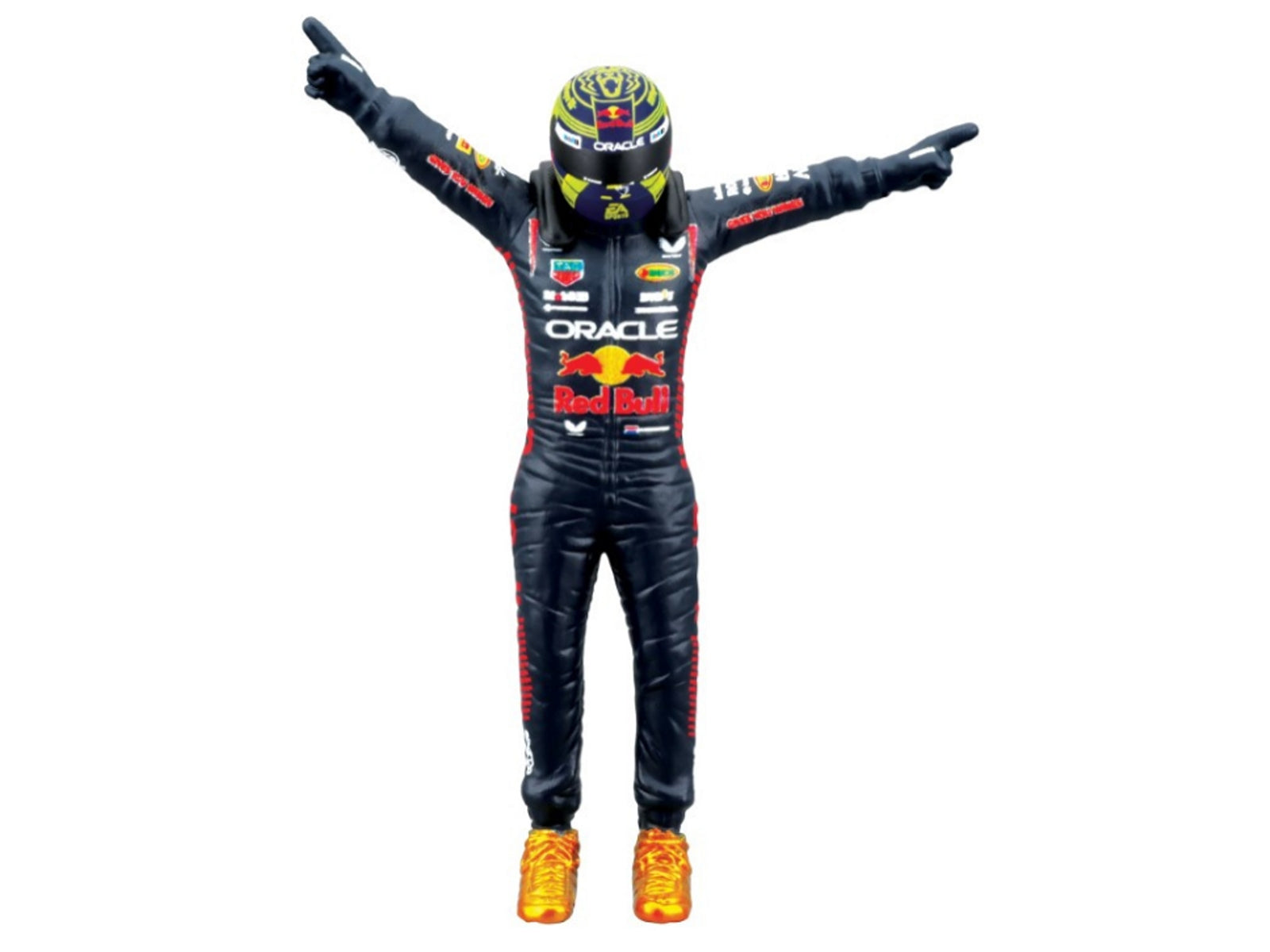 Red Bull Racing RB19 #1 Max Verstappen "Oracle" Winner Formula One F1 Championship "Drivers' Champion" (2023) with Driver Figure 1/24 Diecast Model Car by Bburago