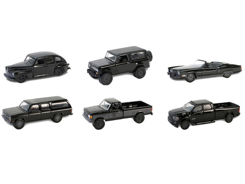 "Black Bandit" 6 piece Set Series 29 1/64 Diecast Model Cars by Greenlight