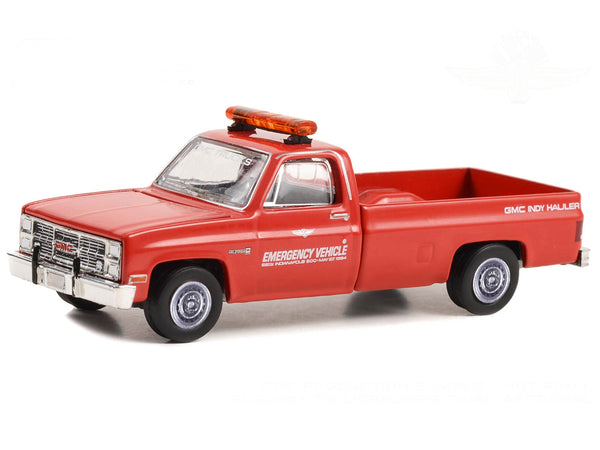 1984 GMC Sierra Pickup Truck "68th Annual Indianapolis 500 Mile Race Emergency Vehicle" Red "Hobby Exclusive" Series 1/64 Diecast Model Car by Greenlight