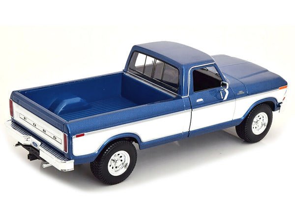 1979 Ford F-150 Ranger Pickup Truck Blue Metallic and Cream "Special Edition" 1/18 Diecast Model Car by Maisto