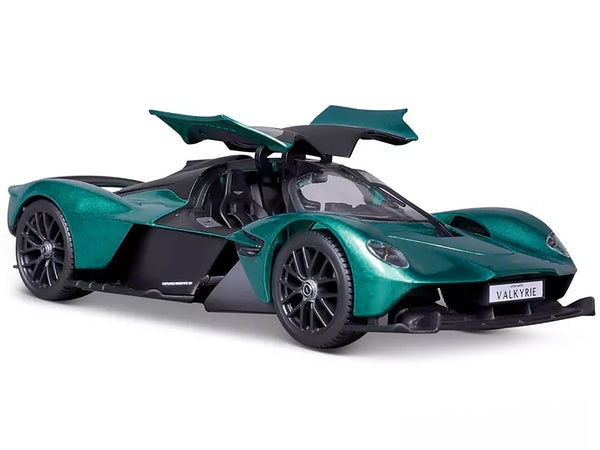 Aston Martin Valkyrie Green Metallic with Matt Black Top "Special Edition" Series 1/18 Diecast Model Car by Maisto