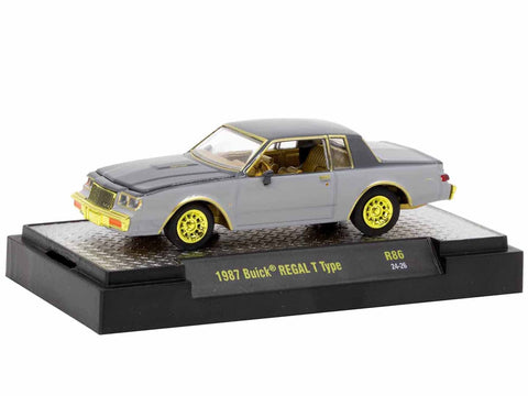 "Auto-Thentics" 6 piece Set Release 86 IN DISPLAY CASES Limited Edition 1/64 Diecast Model Cars by M2 Machines