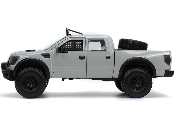 2011 Ford F-150 SVT Raptor Pickup Truck Light Gray with Extra Wheels "Just Trucks" Series 1/24 Diecast Model Car by Jada