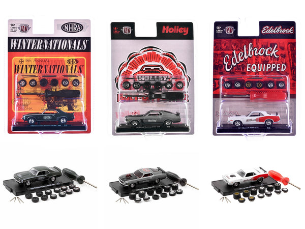 "Auto Wheels" 3 piece Car Set Release 12 Limited Edition to 5000 pieces Worldwide 1/64 Diecast Model Cars by M2 Machines