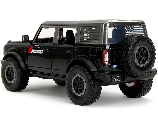 2021 Ford Bronco Badlands Black "Rigid" with Extra Wheels "Just Trucks" Series 1/24 Diecast Model Car by Jada