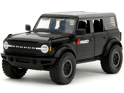 2021 Ford Bronco Badlands Black "Rigid" with Extra Wheels "Just Trucks" Series 1/24 Diecast Model Car by Jada