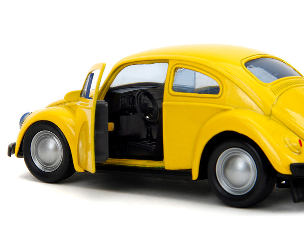 Volkswagen Beetle "Bumblebee" Yellow "Transformers" "Hollywood Rides" Series 1/32 Diecast Model Car by Jada