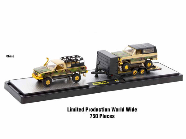 Auto Haulers Set of 3 Trucks Release 75 Limited Edition to 8000 pieces Worldwide 1/64 Diecast Models by M2 Machines