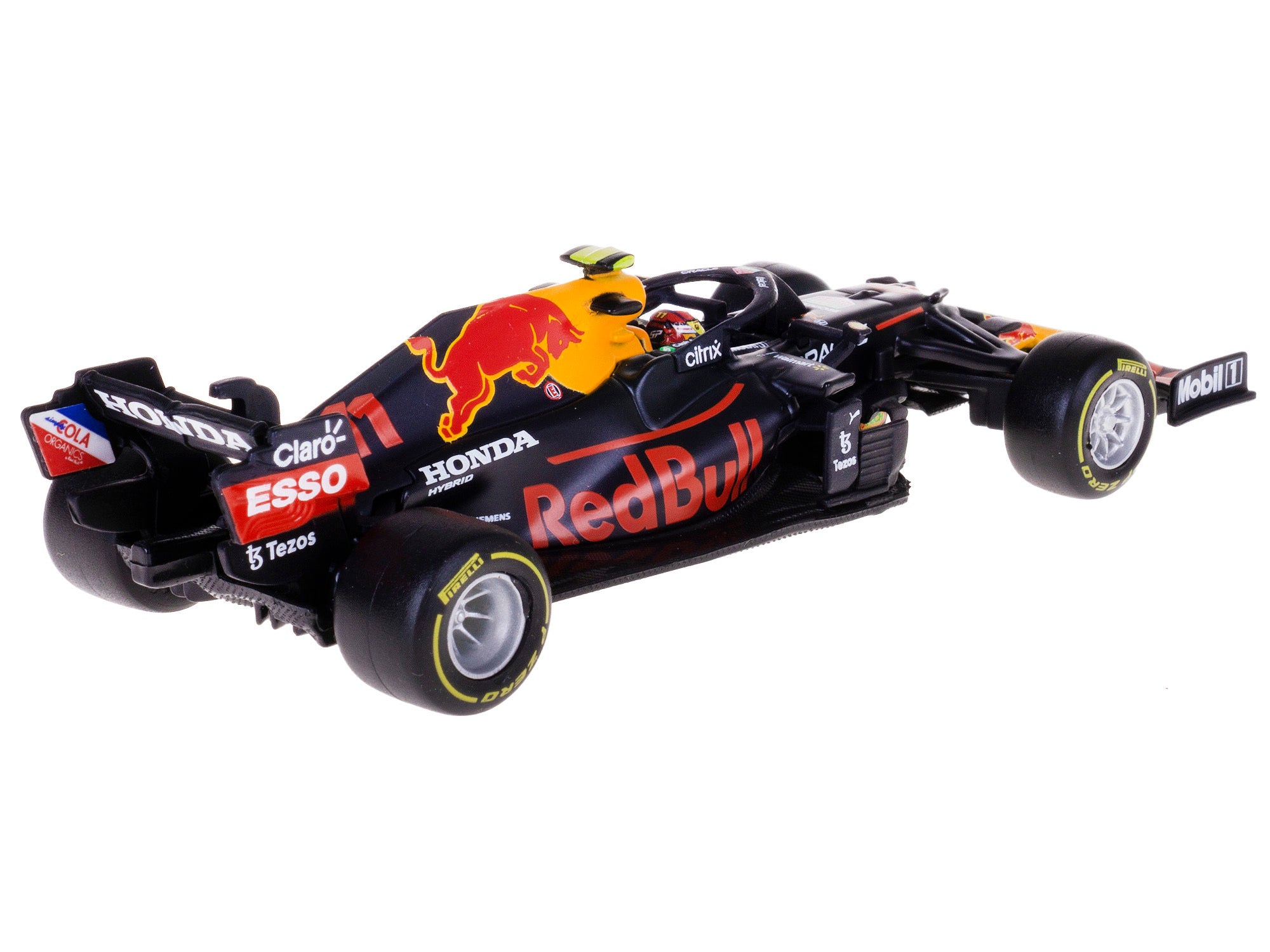 Honda Red Bull Racing RB16B #11 Sergio Perez Formula One F1 (2021) with Display Case 1/43 Diecast Model Car by Bburago