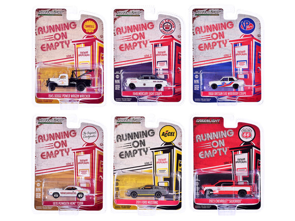 "Running on Empty" 6 piece Set Series 17 1/64 Diecast Model Cars by Greenlight