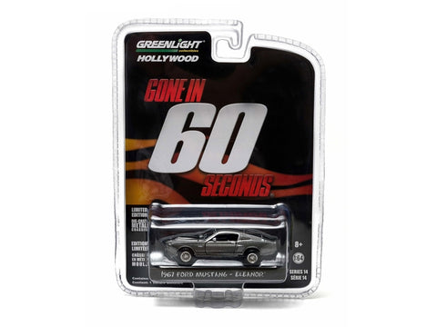 1967 Ford Mustang Custom "Eleanor" "Gone in 60 Sixty Seconds" (2000) Movie 1/64 Diecast Car Model by Greenlight