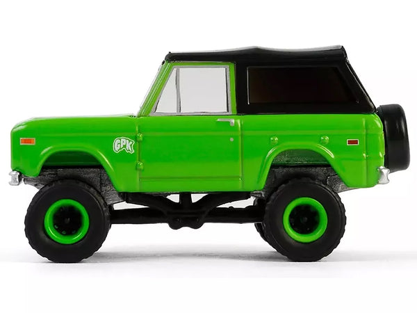 1969 Ford Bronco "Garbage Pail Kids: Super Snotty" Green with Black Top "San Diego Comic-Con 2024 Exclusive" 1/64 Diecast Model Car by Greenlight