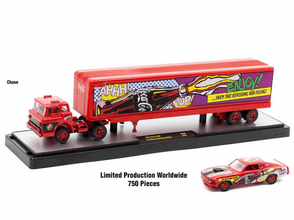 Auto Haulers "Coca-Cola" Set of 3 pieces Release 32 Limited Edition to 7250 pieces Worldwide 1/64 Diecast Models by M2 Machines