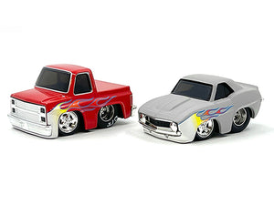 "Pro Street" Series 1 Chevrolet Double Pack Set of 2 Cars Diecast Model Cars by CarTuned