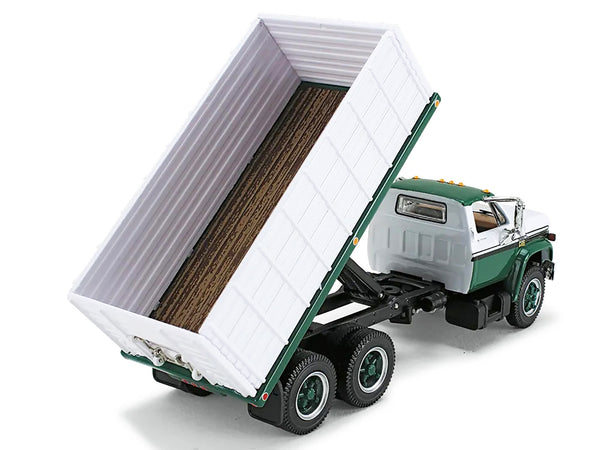 1970s Chevrolet C65 Grain Truck Green and White 1/64 Diecast Model by DCP/First Gear