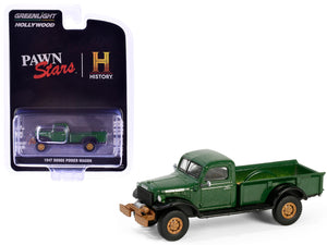 1947 Dodge Power Wagon Pickup Truck Green Metallic and Black "Pawn Stars" (2009-Current) TV Series "Hollywood Series" Release 42 1/64 Diecast Model Car by Greenlight